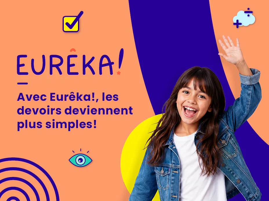 Clique sur la vignette promotionnelle pour accéder au site d’Eurêka!  Info : Avec Eurêka!, les devoirs deviennent plus simples!